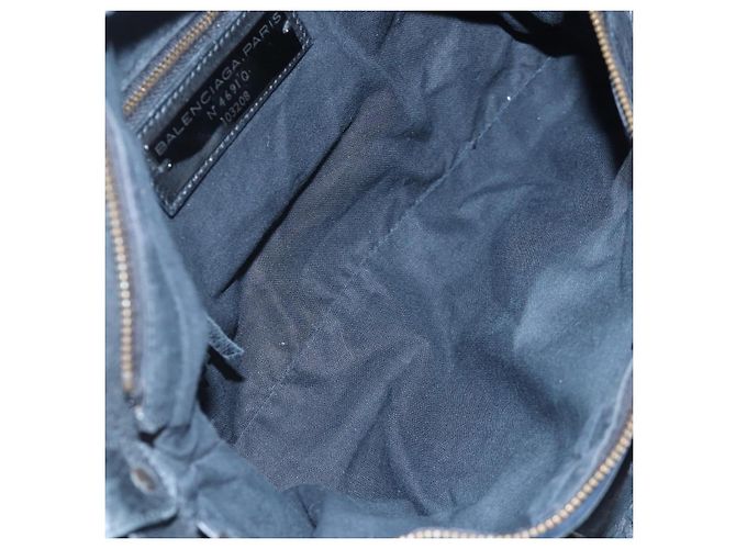 Borsa BALENCIAGA The First in pelle 2way Nera 103208 Auth yk20881M Nero - vista 11