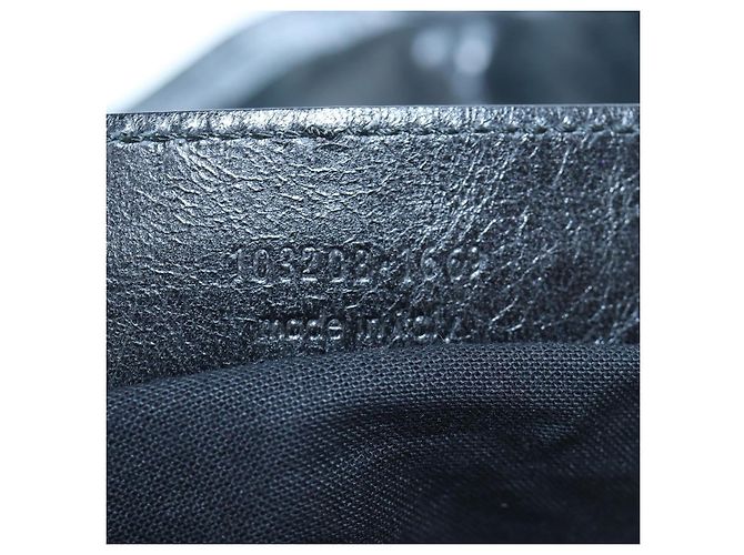 Borsa BALENCIAGA The First in pelle 2way Nera 103208 Auth yk20881M Nero - vista 12
