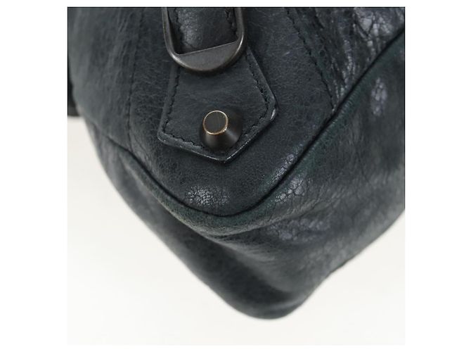 Borsa BALENCIAGA The First in pelle 2way Nera 103208 Auth yk20881M Nero - vista 16