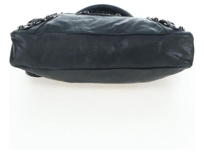 Borsa BALENCIAGA The First in pelle 2way Nera 103208 Auth yk20881M Nero - vista 5