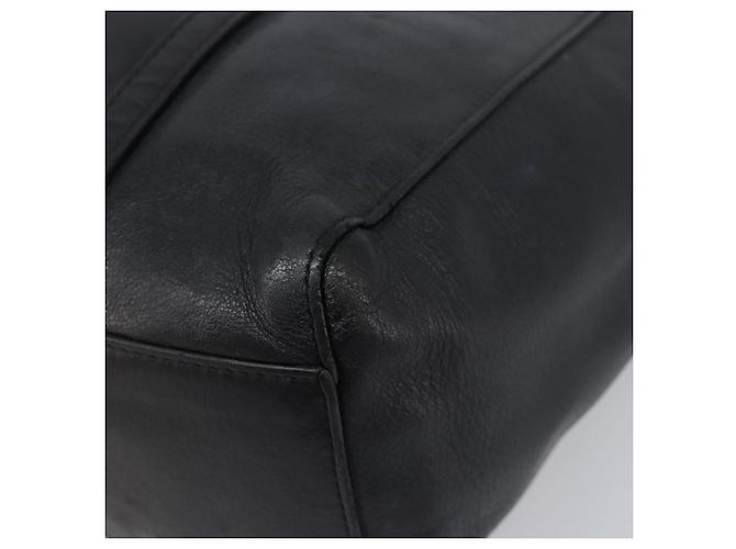 Borsa Tote BALENCIAGA Every Day in pelle nera e argento 551810 Auth hk4005 Nero - vista 10