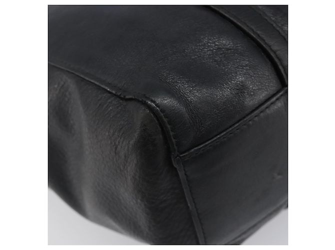 Borsa Tote BALENCIAGA Every Day in pelle nera e argento 551810 Auth hk4005 Nero - vista 14