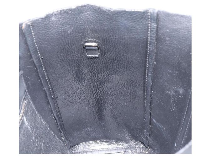 Borsa Tote BALENCIAGA Every Day in pelle nera e argento 551810 Auth hk4005 Nero - vista 19