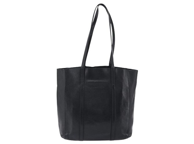 Borsa Tote BALENCIAGA Every Day in pelle nera e argento 551810 Auth hk4005 Nero - vista 2