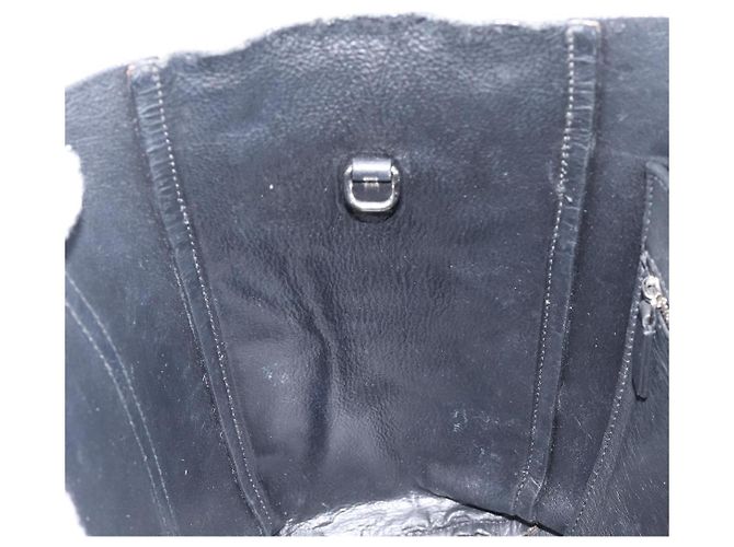 Borsa Tote BALENCIAGA Every Day in pelle nera e argento 551810 Auth hk4005 Nero - vista 20