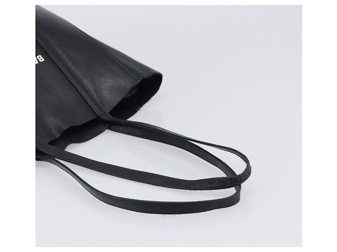 Borsa Tote BALENCIAGA Every Day in pelle nera e argento 551810 Auth hk4005 Nero - vista 7