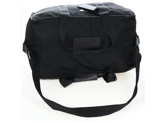 Borsa Boston PRADA Nylon 2way Nero Argento Auth 197909V - vista 10