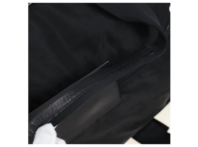 Borsa Boston PRADA Nylon 2way Nero Argento Auth 197909V - vista 16