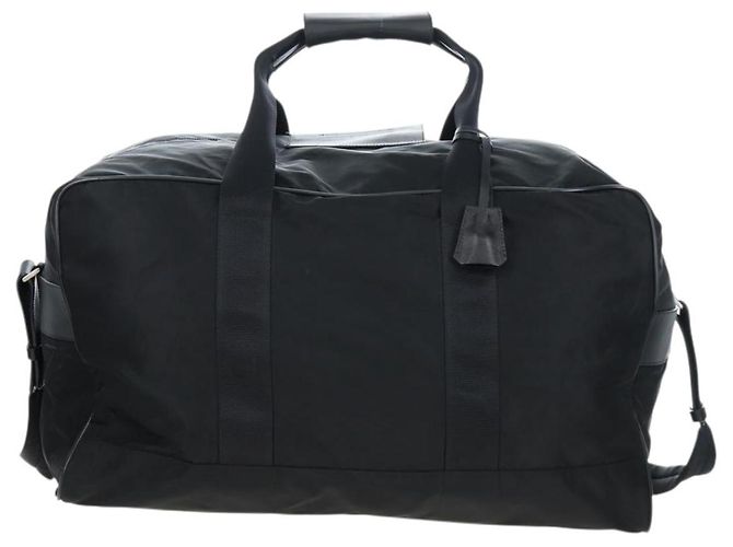 Borsa Boston PRADA Nylon 2way Nero Argento Auth 197909V - vista 2