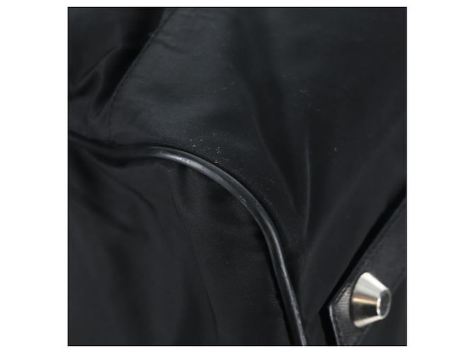 Borsa Boston PRADA Nylon 2way Nero Argento Auth 197909V - vista 21