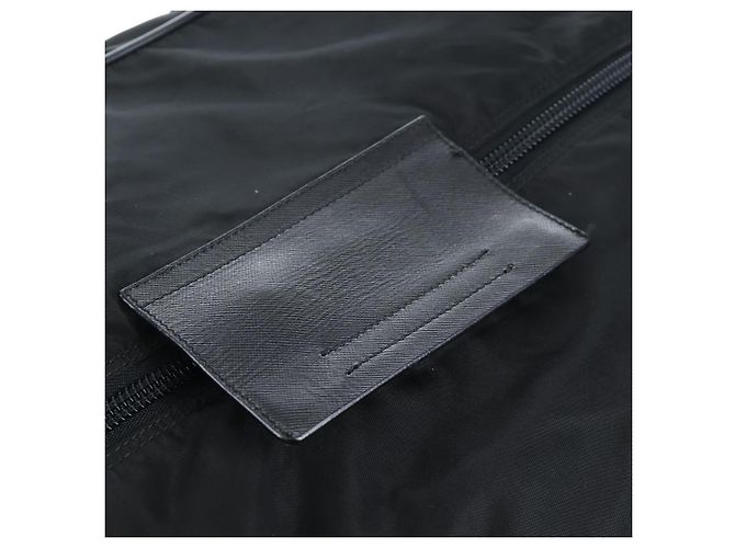 Borsa Boston PRADA Nylon 2way Nero Argento Auth 197909V - vista 26