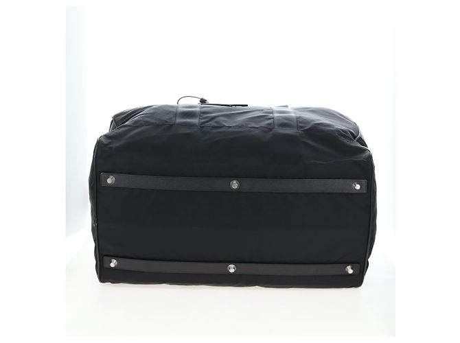 Borsa Boston PRADA Nylon 2way Nero Argento Auth 197909V - vista 5