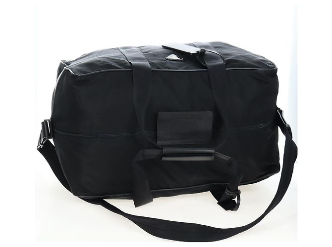 Borsa Boston PRADA Nylon 2way Nero Argento Auth 197909V - vista 7