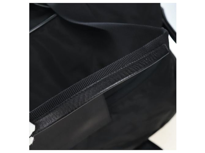 Borsa Boston PRADA Nylon 2way Nero Argento Auth 197909V - vista 9