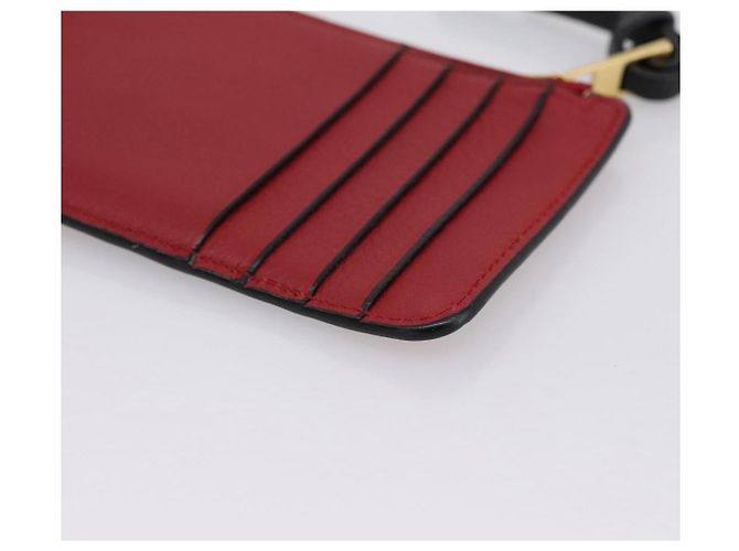 LOEWE x Studio Ghibli Spirited Away No-Face Card Case Leather Red Auth 167558M Roja - vista 15