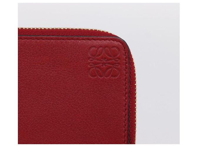 LOEWE x Studio Ghibli Spirited Away No-Face Card Case Leather Red Auth 167558M Roja - vista 18