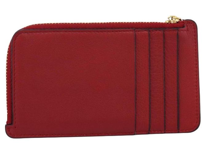 LOEWE x Studio Ghibli Spirited Away No-Face Card Case Leather Red Auth 167558M Roja - vista 2