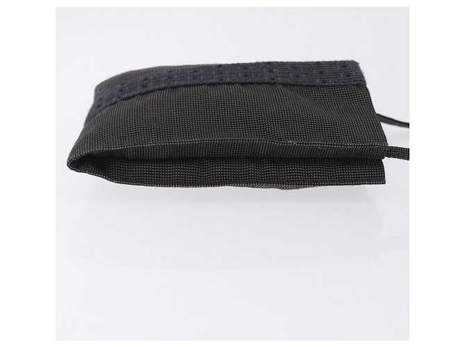 Hermès HERMES Her Line Shoulder Pochette Canvas Gray Auth 200365A Marrone - vista 3