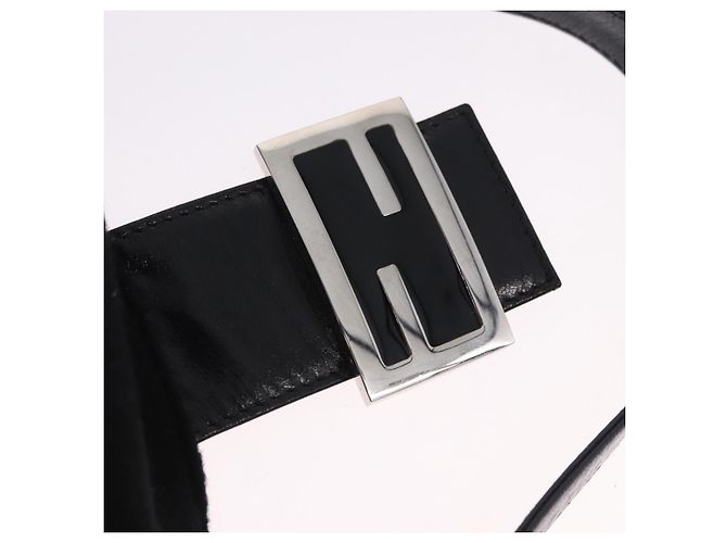 Borsa a spalla FENDI Mamma Baguette in lana nera argento Auth 201915V Nero - vista 8