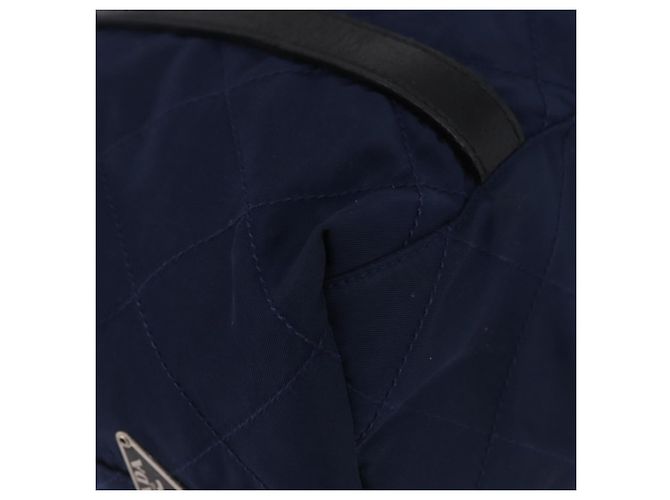 PRADA Tote Bag Nylon Navy Silver Auth bs34796 Silber Marineblau - Ansicht 15