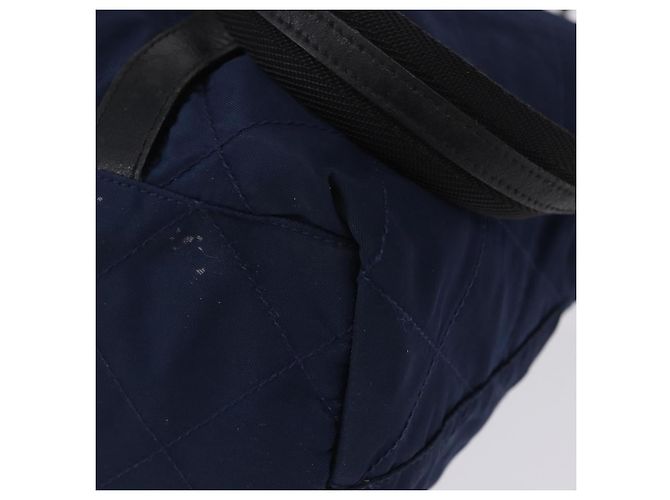 PRADA Tote Bag Nylon Navy Silver Auth bs34796 Silber Marineblau - Ansicht 16