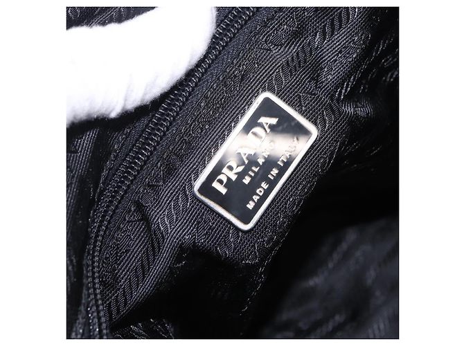 PRADA Tote Bag Nylon Navy Silver Auth bs34796 Silber Marineblau - Ansicht 18