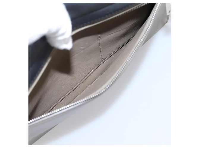 Céline Borsa a mano CELINE Trapeze in pelle 2way Arancione Argento Auth 202307V - vista 25