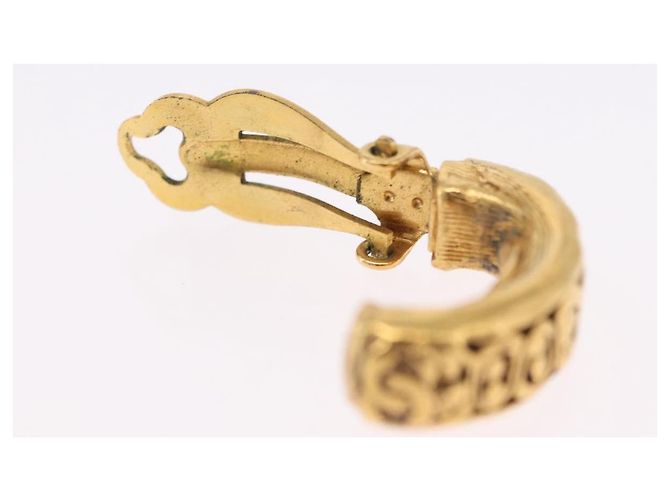 Orecchini CHANEL Metallo Tono Oro CC Auth 197925 - vista 10
