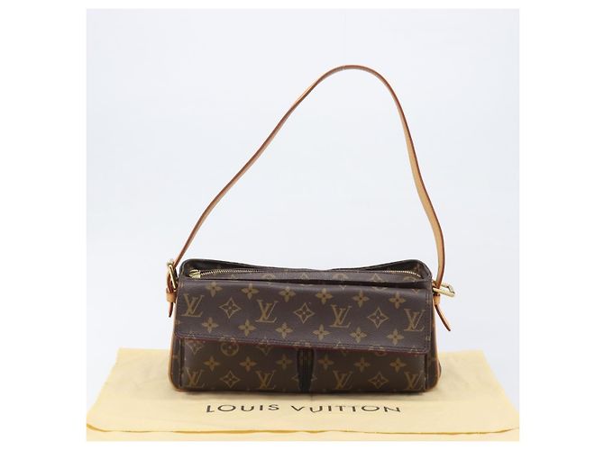 LOUIS VUITTON Borsa a tracolla Monogram Viva Cite MM M51164 LV Auth 200839V Monogramma - vista 12