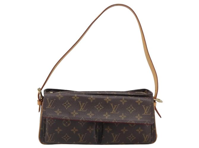 LOUIS VUITTON Borsa a tracolla Monogram Viva Cite MM M51164 LV Auth 200839V Monogramma - vista 13