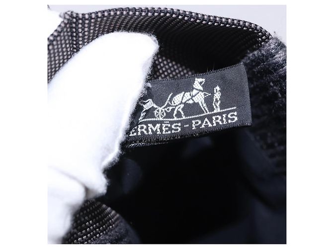 Hermès HERMES Her Line Pochette Canvas Gray Auth 200835 Braun - Ansicht 10