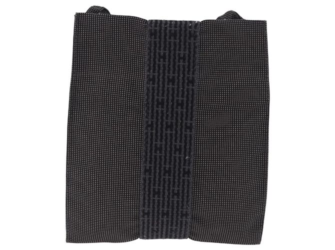 Hermès HERMES Her Line Pochette Canvas Gray Auth 200835 Braun - Ansicht 13