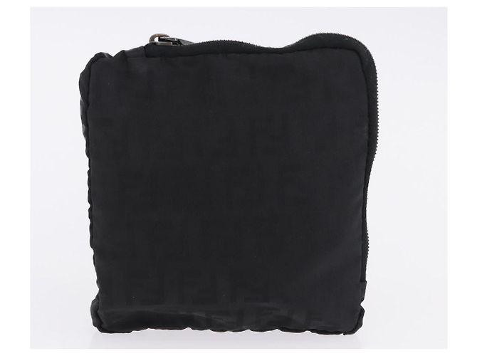 Cappello FENDI Zucca Canvas Nylon M Nero Auth 198272V - vista 11