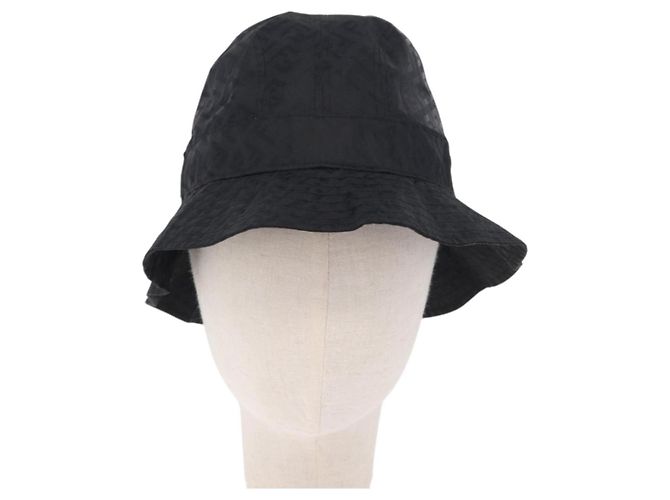 Cappello FENDI Zucca Canvas Nylon M Nero Auth 198272V - vista 13