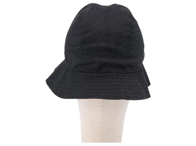Cappello FENDI Zucca Canvas Nylon M Nero Auth 198272V - vista 2