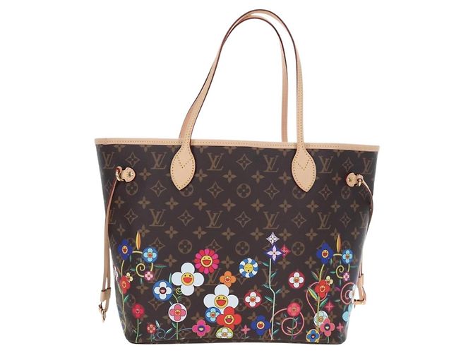 Bolso Tote LOUIS VUITTON Monogram Flower Neverfull MM M13271 LV Auth 197257SM Monograma - vista 13