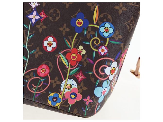 Bolso Tote LOUIS VUITTON Monogram Flower Neverfull MM M13271 LV Auth 197257SM Monograma - vista 22