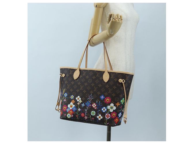 Bolso Tote LOUIS VUITTON Monogram Flower Neverfull MM M13271 LV Auth 197257SM Monograma - vista 37