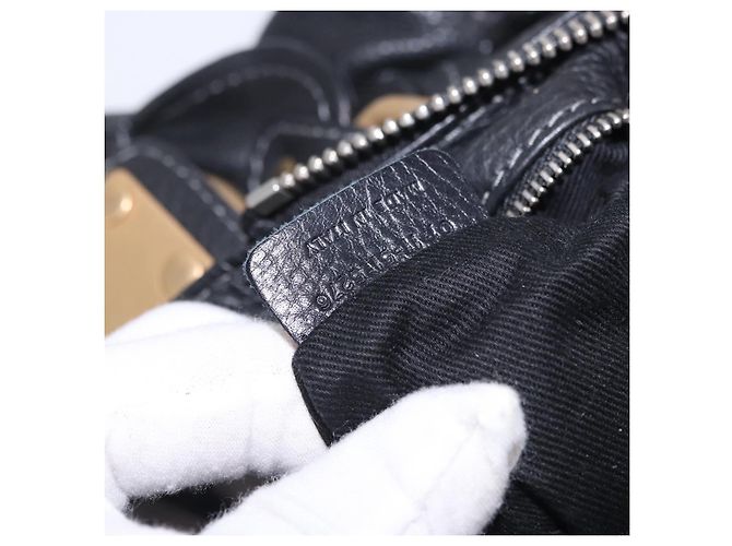 Chloé Borsa Chloe Paddington in pelle nera oro argento autentica ki6773M Nero D'oro - vista 12