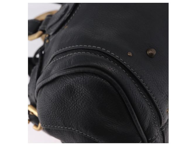Chloé Borsa Chloe Paddington in pelle nera oro argento autentica ki6773M Nero D'oro - vista 15