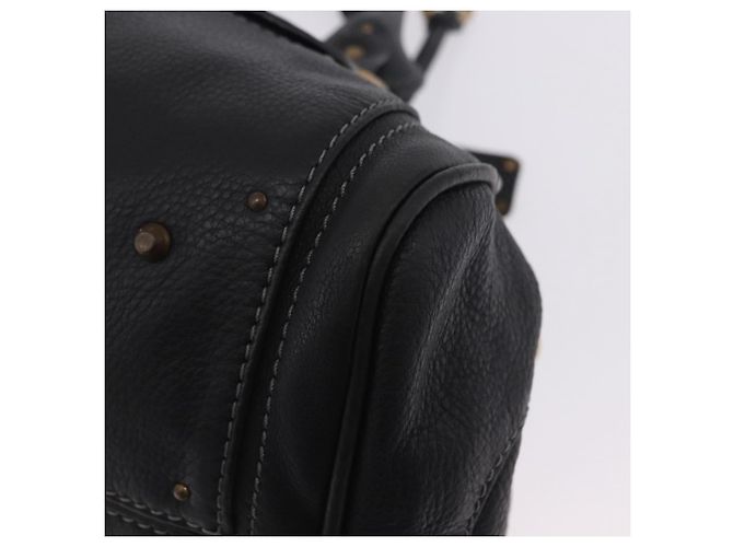 Chloé Borsa Chloe Paddington in pelle nera oro argento autentica ki6773M Nero D'oro - vista 16