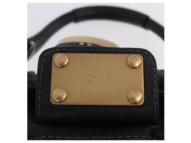 Chloé Borsa Chloe Paddington in pelle nera oro argento autentica ki6773M Nero D'oro - vista 20