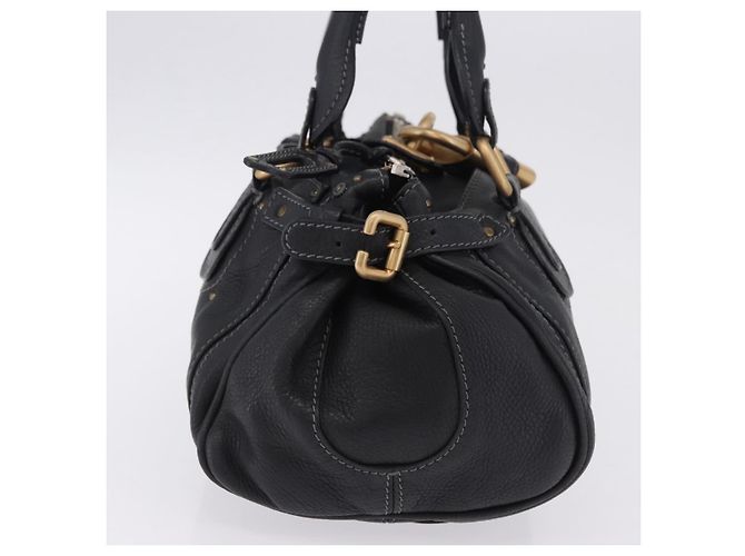 Chloé Borsa Chloe Paddington in pelle nera oro argento autentica ki6773M Nero D'oro - vista 4