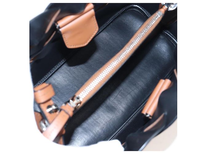 Borsa a tracolla PRADA Vitello Intrecciato in pelle marrone argento autentica 198942M - vista 10