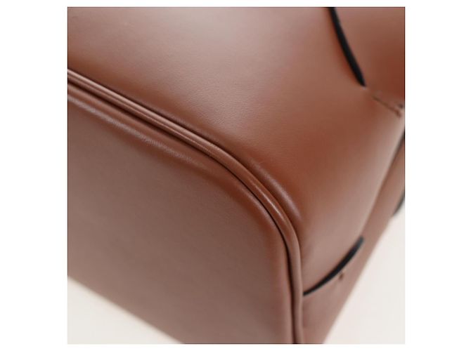 Borsa a tracolla PRADA Vitello Intrecciato in pelle marrone argento autentica 198942M - vista 17