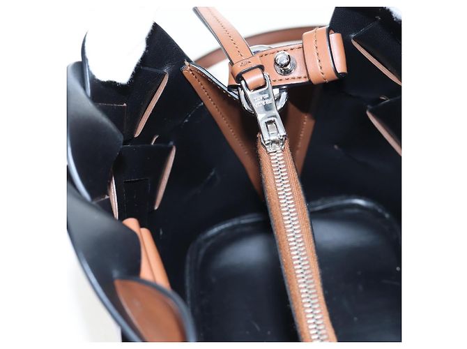 Borsa a tracolla PRADA Vitello Intrecciato in pelle marrone argento autentica 198942M - vista 20