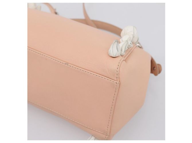 FENDI Mini Peek A Boo Handtasche aus Leder 2way Rosa Silber Auth ka6033V Pink - Ansicht 15