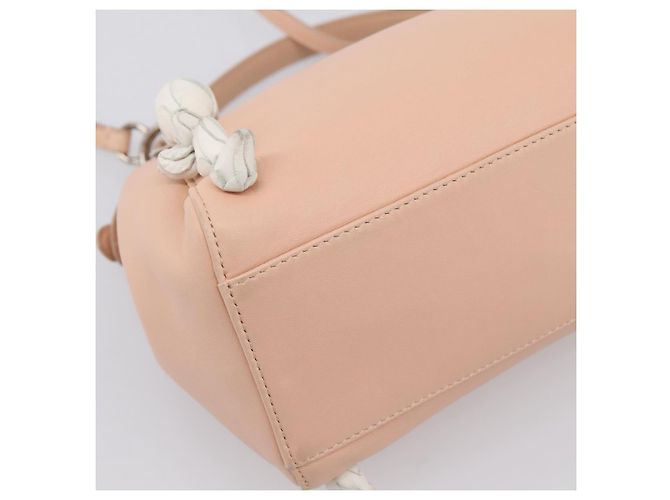 FENDI Mini Peek A Boo Handtasche aus Leder 2way Rosa Silber Auth ka6033V Pink - Ansicht 16