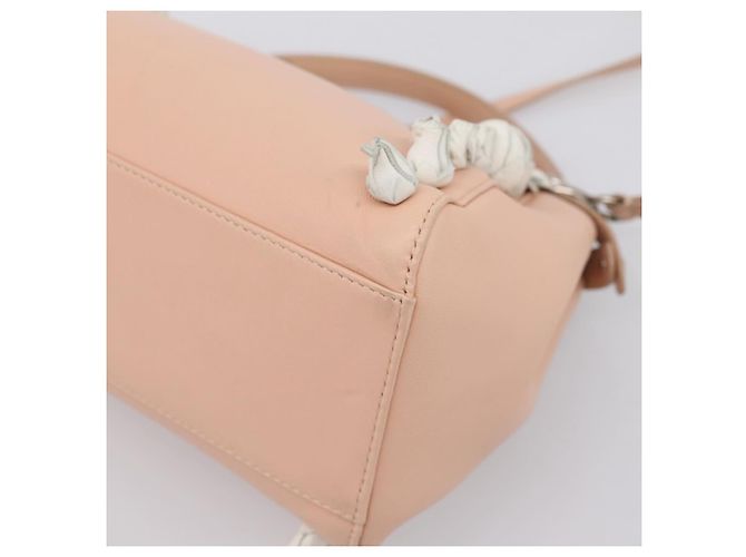 FENDI Mini Peek A Boo Handtasche aus Leder 2way Rosa Silber Auth ka6033V Pink - Ansicht 17
