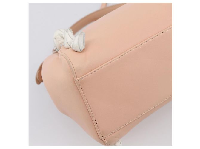 FENDI Mini Peek A Boo Handtasche aus Leder 2way Rosa Silber Auth ka6033V Pink - Ansicht 18